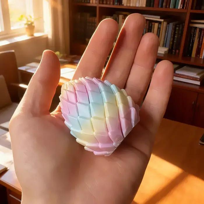 Modèle d'oeuf de dragon imprimé en 3D anti-stress décoratif pour bureau occasion spéciale création imaginative