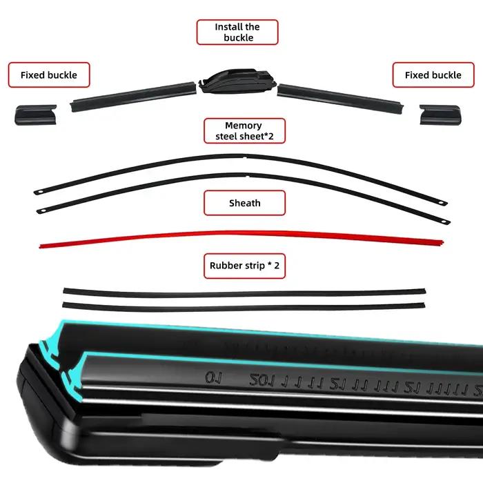 Accessoires de voiture universels pour Toyota Hilux AN10 AN20 AN30 MK7 2005 ~ 2014, brosse d'essuie-