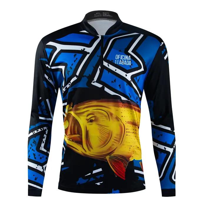 Sweatshirt de course en plein air pour la pêche tissu en maille à séchage rapide vêtement de protection solaire pour moto pour homme femmes occasions spéciales