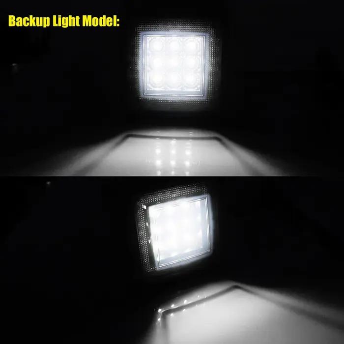 Couvercle d'attelage de remorque à LED avec lumière de barrage de secours, lumières LED de voiture,