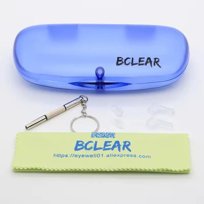 BCLEAR – lunettes à demi-bord en alliage métallique pour homme, verres optiques de Prescription, nou