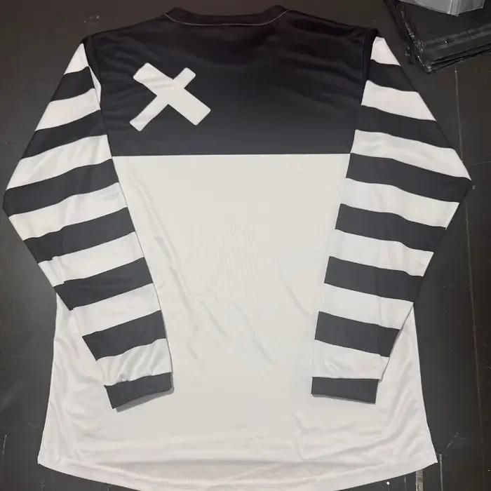 Combinaison de moto blanche d'été résistante à la transpiration pour homme pour descente et courses tout-terrain