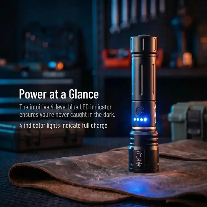 Lampe torche rechargeable Alonefire Zoom haute puissance