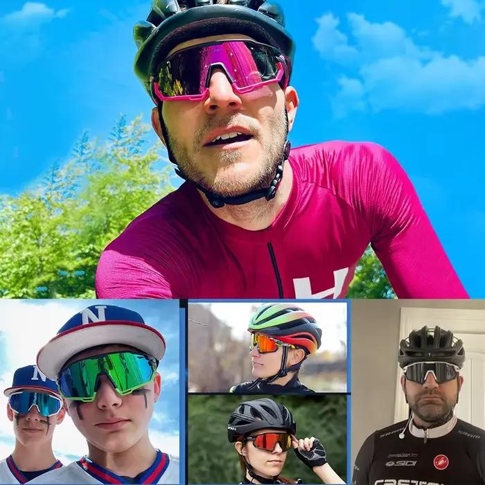 Lunettes de soleil polarisées pour hommes, cyclisme, protection UV400, sport, vélo, course vtt, X-TI