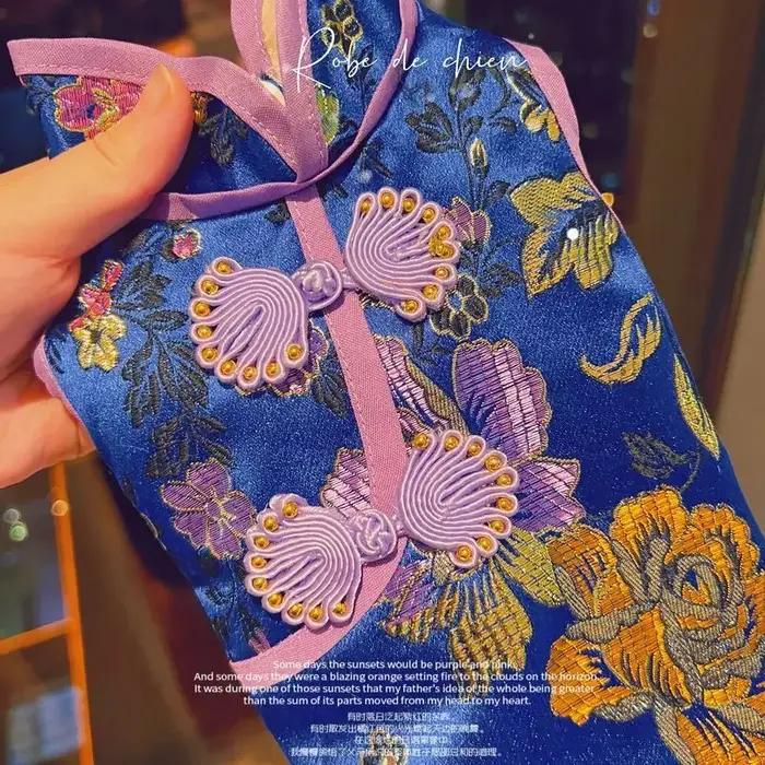 Robe Qipao pour animaux de compagnie pour le Nouvel An chinois