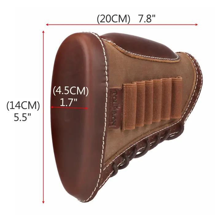 Tourbon Accessoires de chasse : Coussinet de crosse de fusil en toile avec support de joue et réducteur de recul