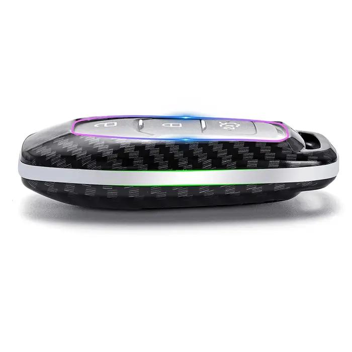 Nouvelle couverture de clé de voiture en fibre de carbone pour Ford ktMondeo Mustang F-150 Explorer