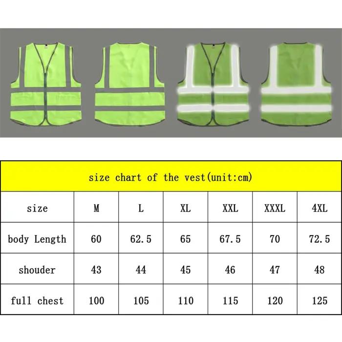Gilet de garde de sécurité taille M-4XL avec poches, gilet haute visibilité, vêtements de travail de protection pour la Construction en plein air