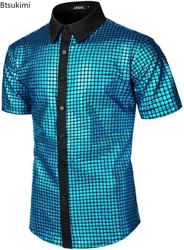 Nouvelle Chemise Homme 2026 Style Disco Années 70 Hippie