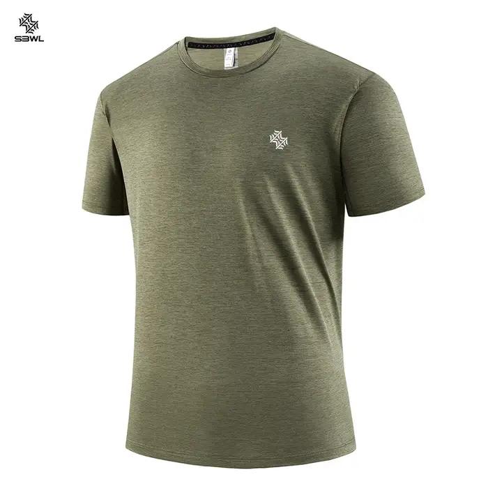 SBWL mode football style hommes en plein air course fitness ample à manches courtes T-shirt respirant séchage rapide