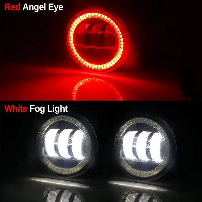 2 X phare antibrouillard œil d'ange de voiture pour Peugeot 3008 207 307 2008 4008 4007 5008 408 407 607 301 308 Boxer