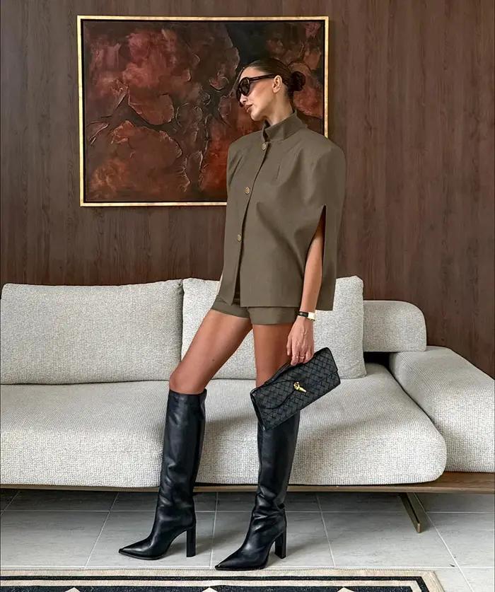 Ensemble pantalon court à jambes larges pour femme, tenue quotidienne, décontractée, Chic, couleur u
