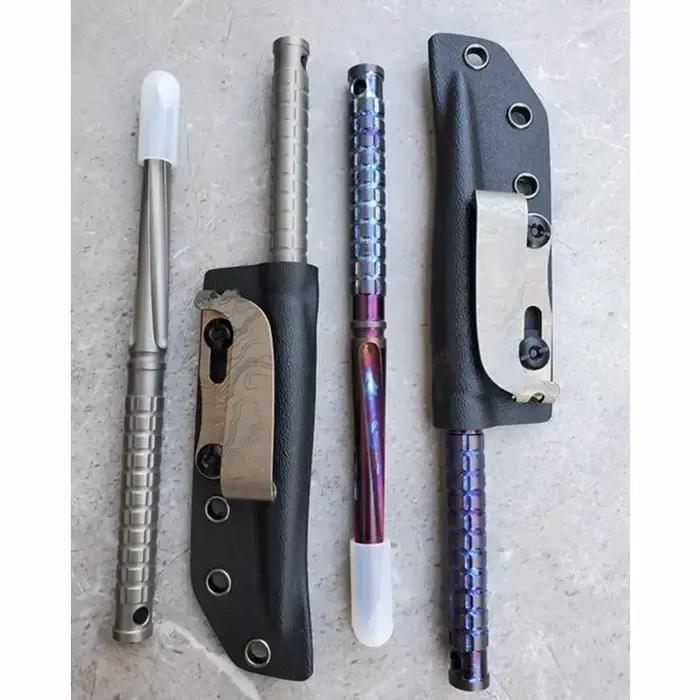 EDC-Pied de biche en alliage de titane, équipement de camping en plein air, outils portables multifo