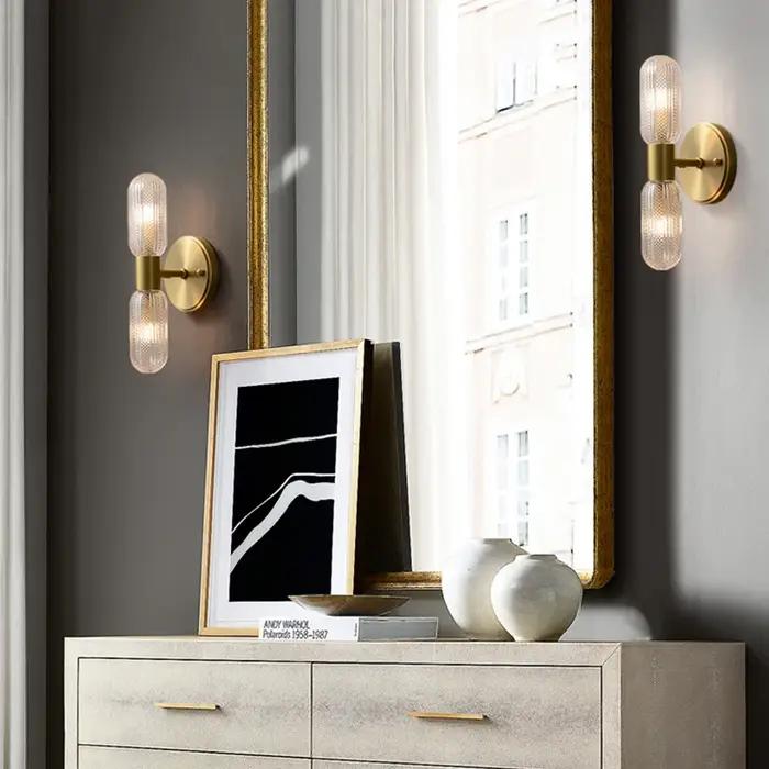 Appliques murales LED de luxe 12W - Design simple en cuivre pour salon, chambre, décoration intérieu