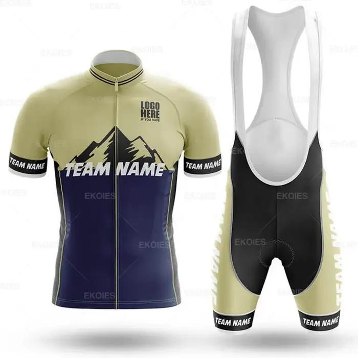 Maillot de cyclisme professionnel personnalisé avec nom de l'équipe de vélo