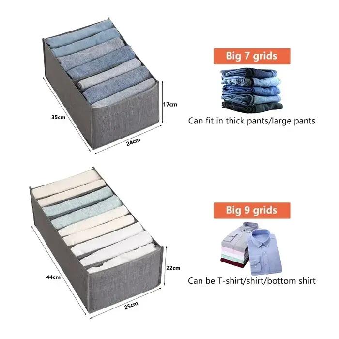 Rangement pour vêtements pantalons organisateur jean T-shirt boîte