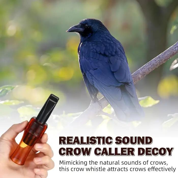 Sifflet biomimétique multifonction pour observation oiseaux - Imitation cris corbeaux pour ornithologues