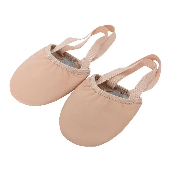 Chaussures de tournage de danse de ballet jazz à demi-semelle pirouette pour femmes et filles