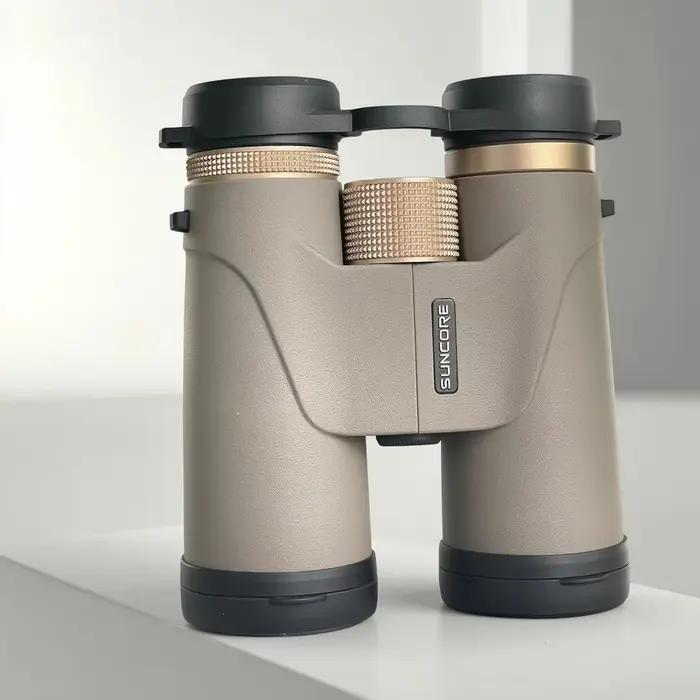 Jumelles SUNCORE 10x42 Optiques HD pour Chasse Randonnée Observation Oiseaux Adultes Kaki Occasions Spéciales