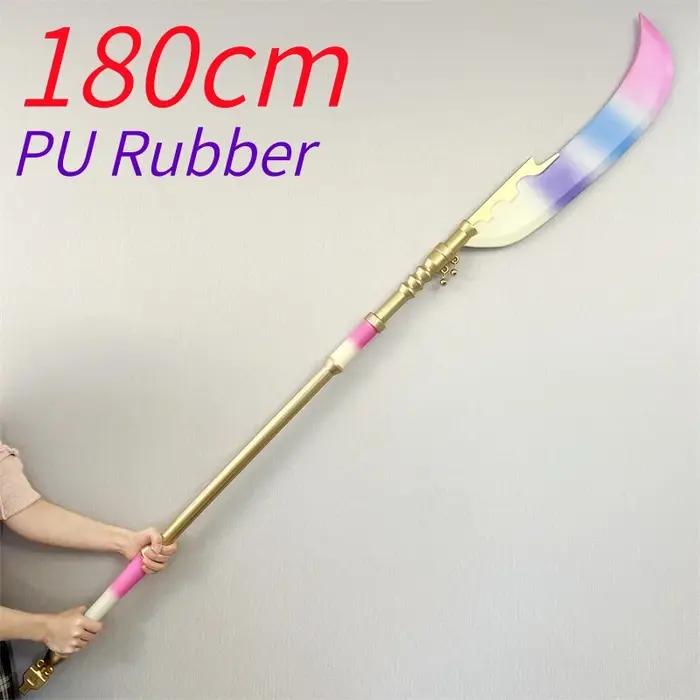 WW Demon Killer Cosplay Weapons Long Blade Knife Movie Prop Big Colorful Swords Halloween Role Playing Safety PU Rubber