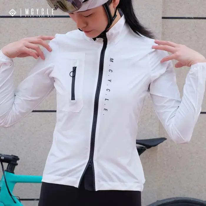 Veste de Cyclisme Mcycle pour Femmes et Hommes, Maillot de Cyclisme Coupe-Vent Séchage Rapide pour Adultes Occasions Spéciales