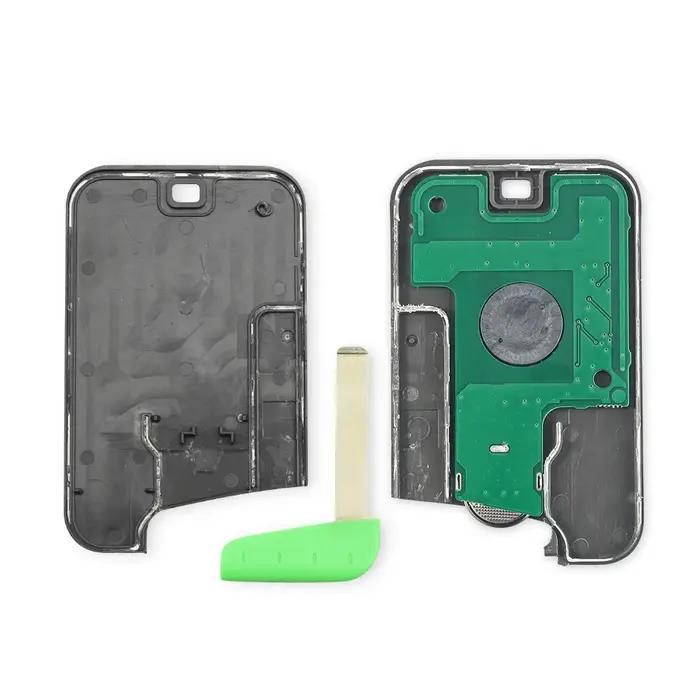 KEYYOU – carte-clé télécommande intelligente à 2 boutons, 433Mhz, transpondeur PCF7947 ID46, pour vo