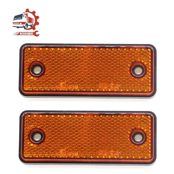 AOHEWEI vis réflectrice latérale bandes réfléchissantes rouges fixes pour vélo bateau moto remorque caravane sécurité