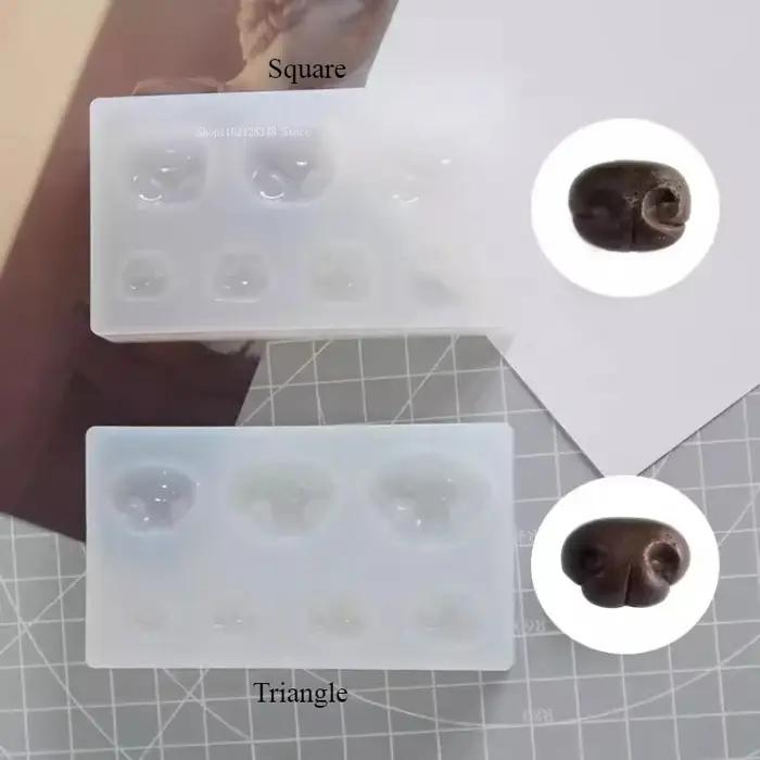 Moules de Simulation de nez de chat et de chien/bricolage fait à la main en argile ultralégère poterie douce et