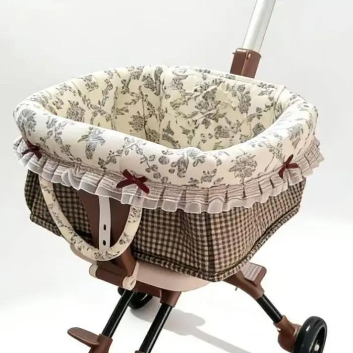 Poussette pour animaux de compagnie ÉTÉ 2026 avec tapis offert pour petits chiens et chats de 4