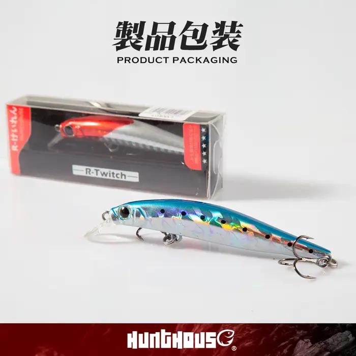 Hunthouse artiste méné leurre de pêche 70/80/105mm coulant Jerkbait Wobblers