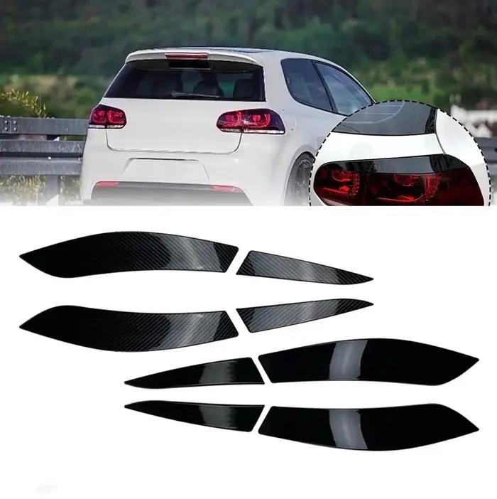 Kit de 4 garnitures décoratives pour feux arrière de voiture, pour VW Golf MK6 2008-2013, pour Volks