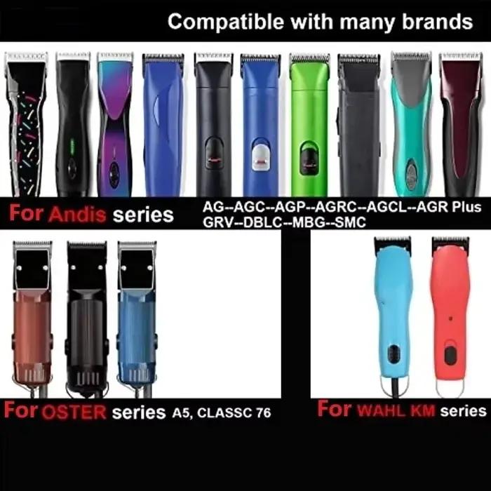 Lame de tondeuse professionnelle SHINON pour animaux de compagnie compatibles avec Andis, Oster A5 et Wahl KM pour toilettage efficace et sans effort