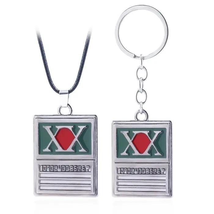 Porte-clés en métal Hunter x