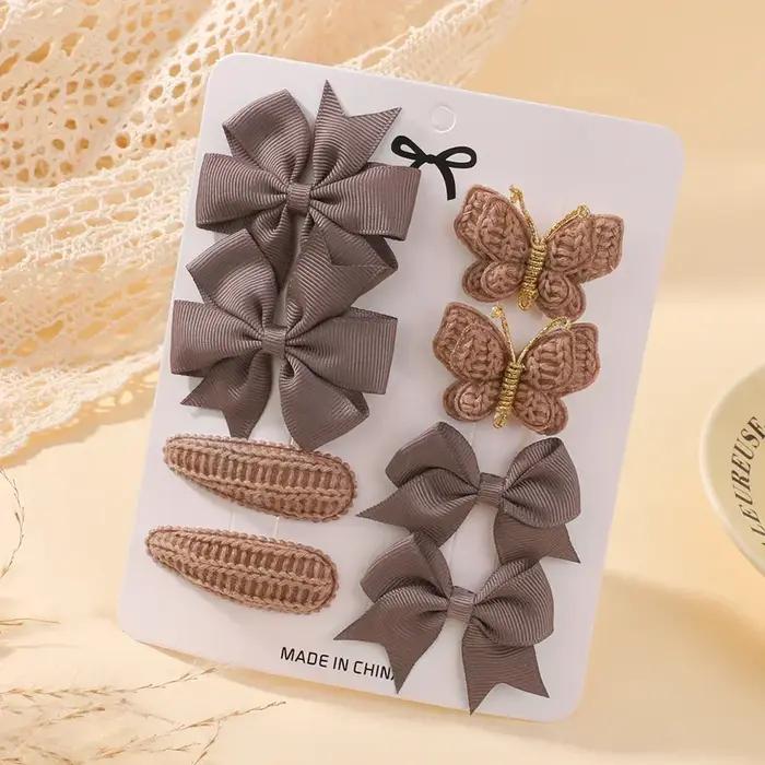 Pinces à cheveux papillon mignonnes barrettes en polyester pour filles style Y2K arc occasion spéciale cadeau