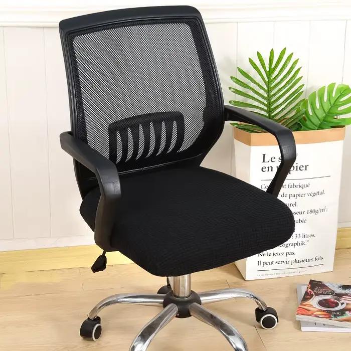 Housse de siège de chaise de bureau universelle, housse de fauteuil fendue, épaisse et extensible, h