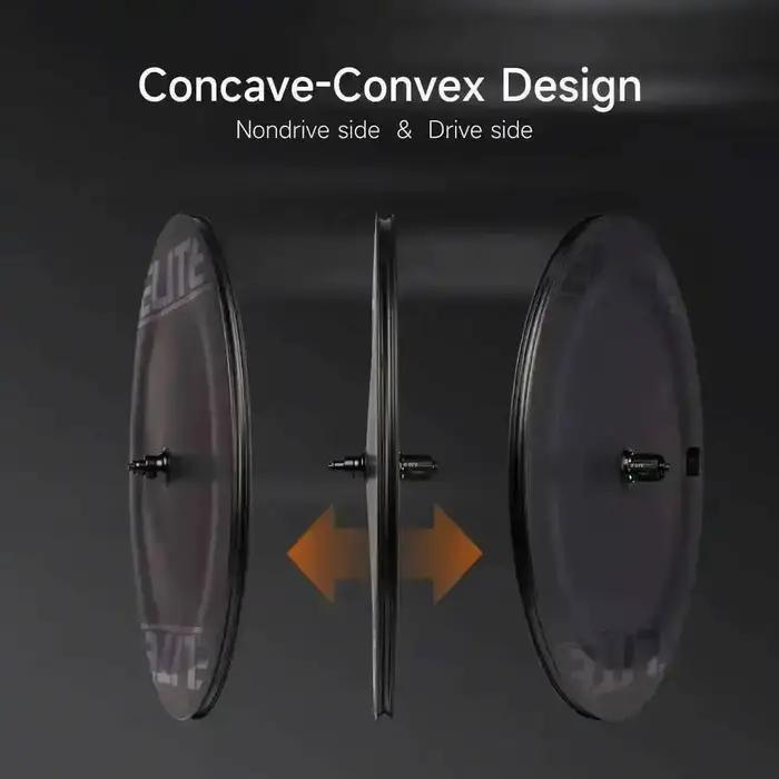Jeu de roues carbone ELITEWHEELS AERO TT-Rim Brake pour vélo de triathlon