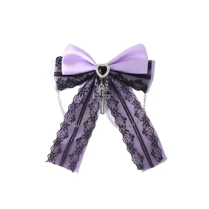 Barrettes à cheveux en dentelle japonaise Lolita Y2K pour femmes, accessoires gothiques, style unique pour occasions spéciales