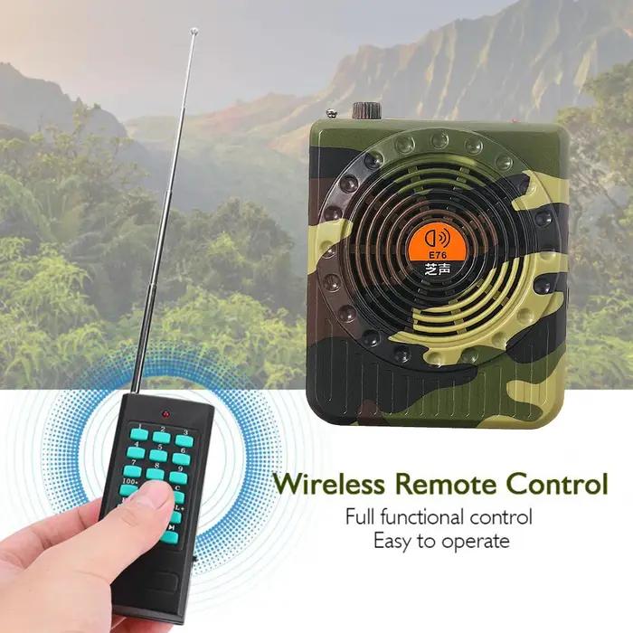 Amplificateur son rechargeable télécommandé professionnel pour chasse extérieure - Accessoire son