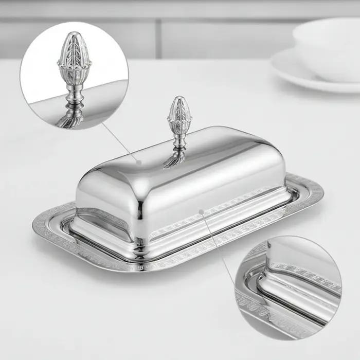 Beurrier avec couvercle, compatible lave-vaisselle, vaisselle compacte pour une fraîcheur durable, pour table à manger, cuisine