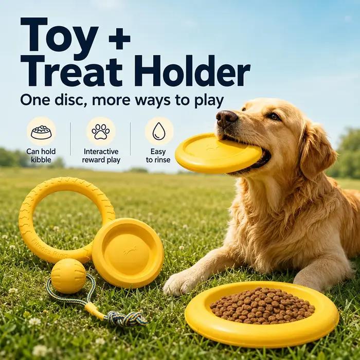 Jouets en EVA résistant pour chien balles anneau frisbee sangle traction jeu intérieur extérieur occassions spéciales cadeau