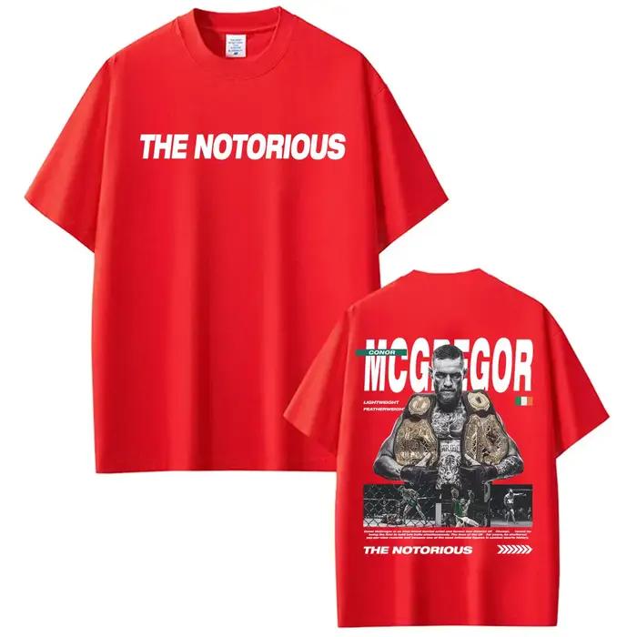 T-shirt The Notorious Conor McGregor Merch pour hommes, vêtements à la mode gothique rétro des année