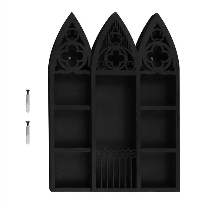 Étagère de rangement en bois pour huiles essentielles, présentoir, maison, chambre, salon, T1