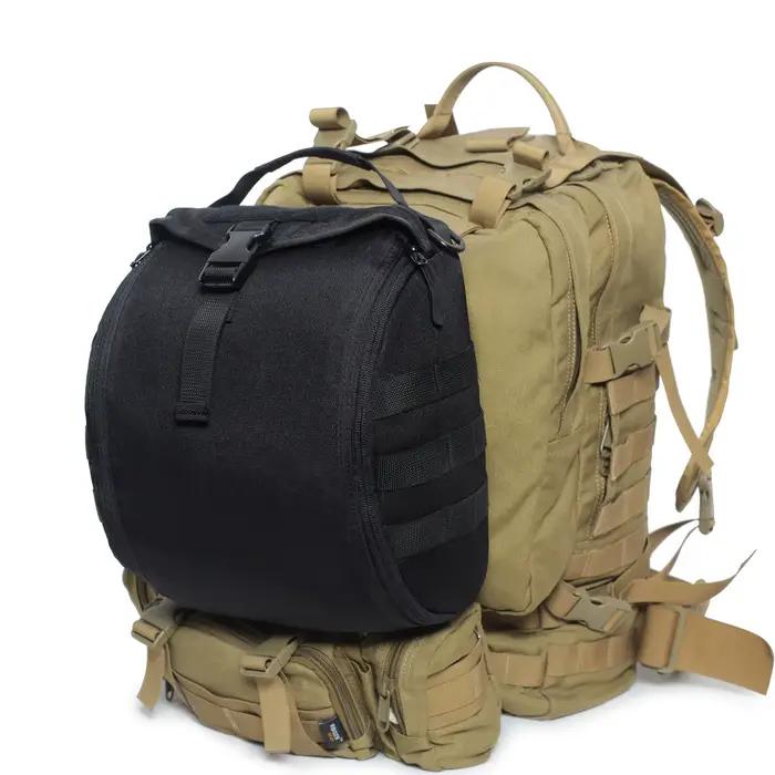 Sac de transport pour casque tactique avec fixation MOLLE - Poche de rangement pour chasse et airsoft