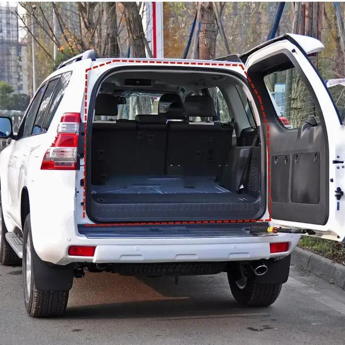 Bande d'étanchéité de hayon de coffre arrière de voiture, caoutchouc noir, Toyota Land Cruiser Prado