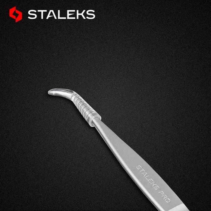 STALEKS Pro – pincettes droites et incurvées en acier inoxydable de haute précision, série TE, outil