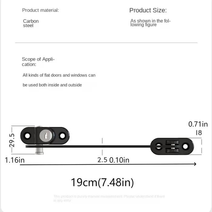 Attele de fenetre en acier au carbone avec systeme anti chute pour enfants protection de fenetre pour maison et cadeau d'occasion speciale
