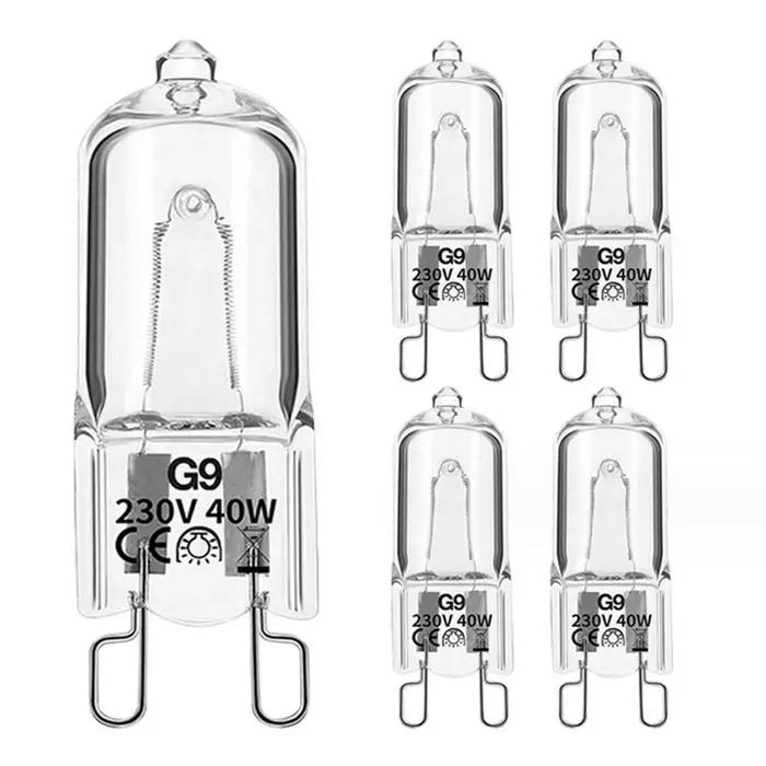 10 pièces G9 220V 20W 25W 40W ampoules de lampe à LED perles insérées lampe en cristal ampoule halog