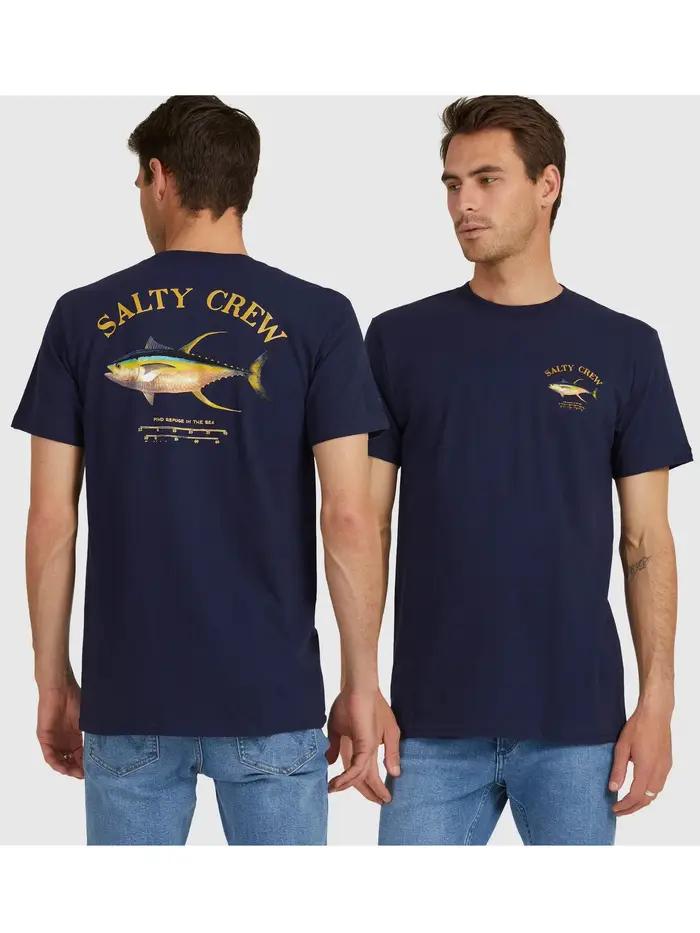 T-shirt cadeau pour pêcheur de thon à ailerons jaunes. T-shirts décontractés à manches courtes 100% coton