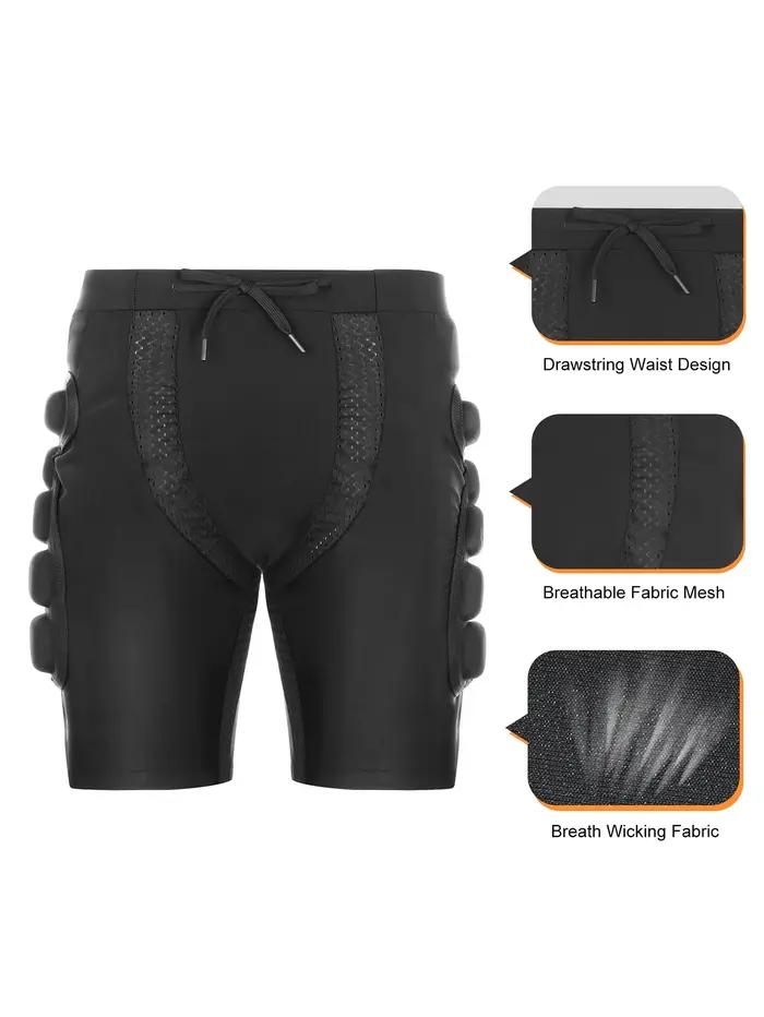AVIVOR Short de compression rembourré pour protection de snowboard, protection 3D pour les hanches,
