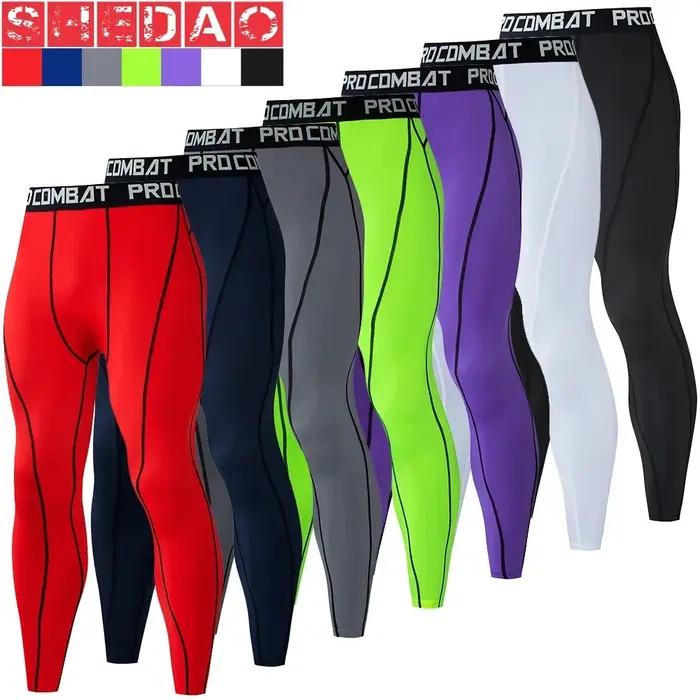 Gym hommes Fitness course pantalons de Sport athlétisme Leggings serrés Joggings maigre Yoga Compres